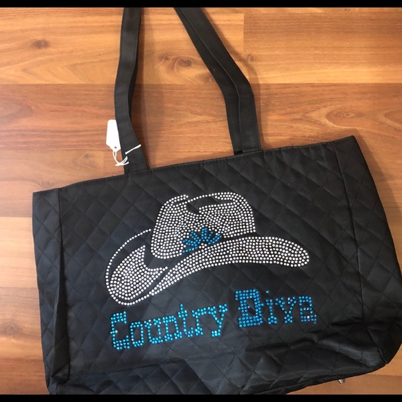 Large Rhinestone Handbag hand placed stones - Picture 7 of 7